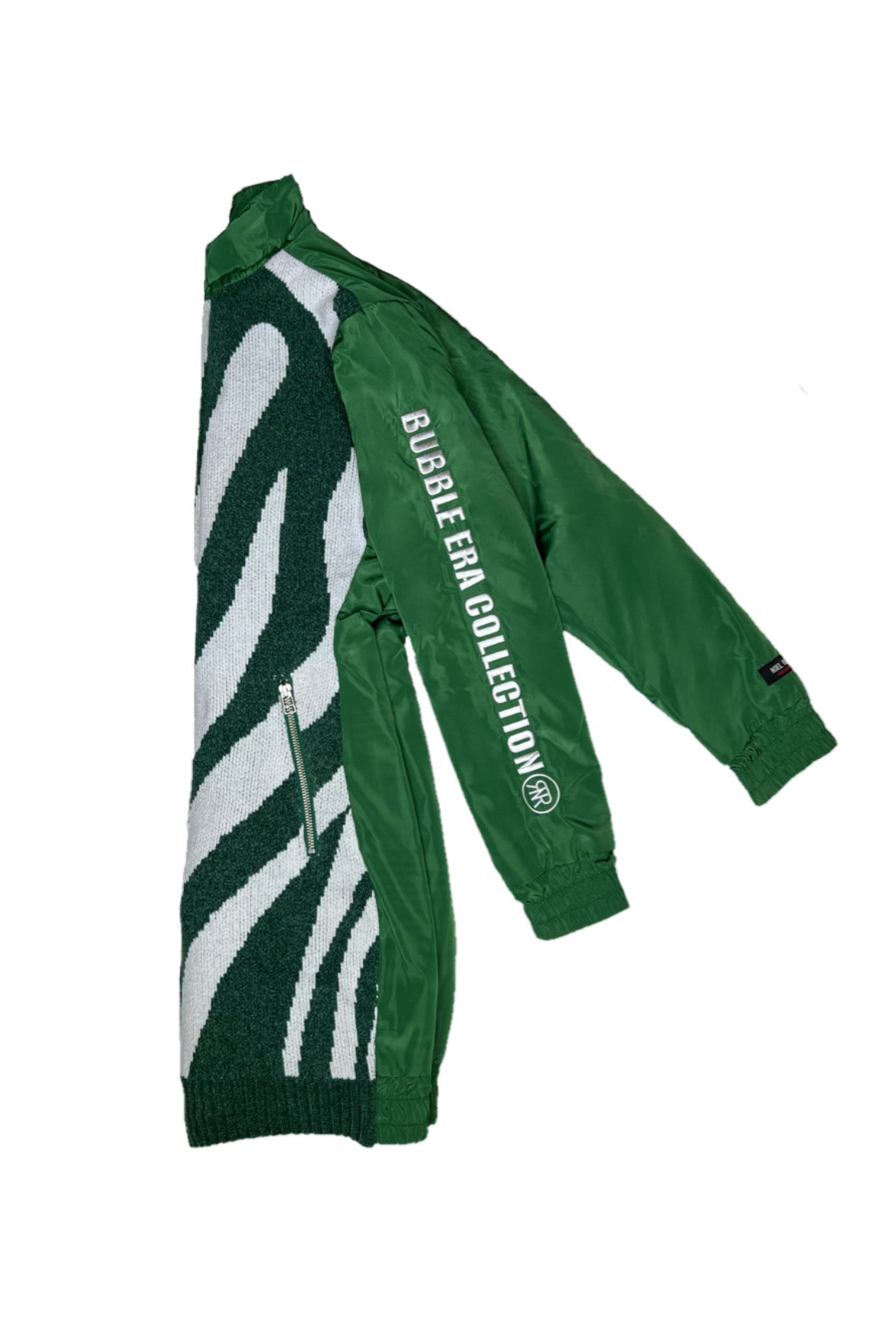 Zip Up Quilting One Piece(GREEN)