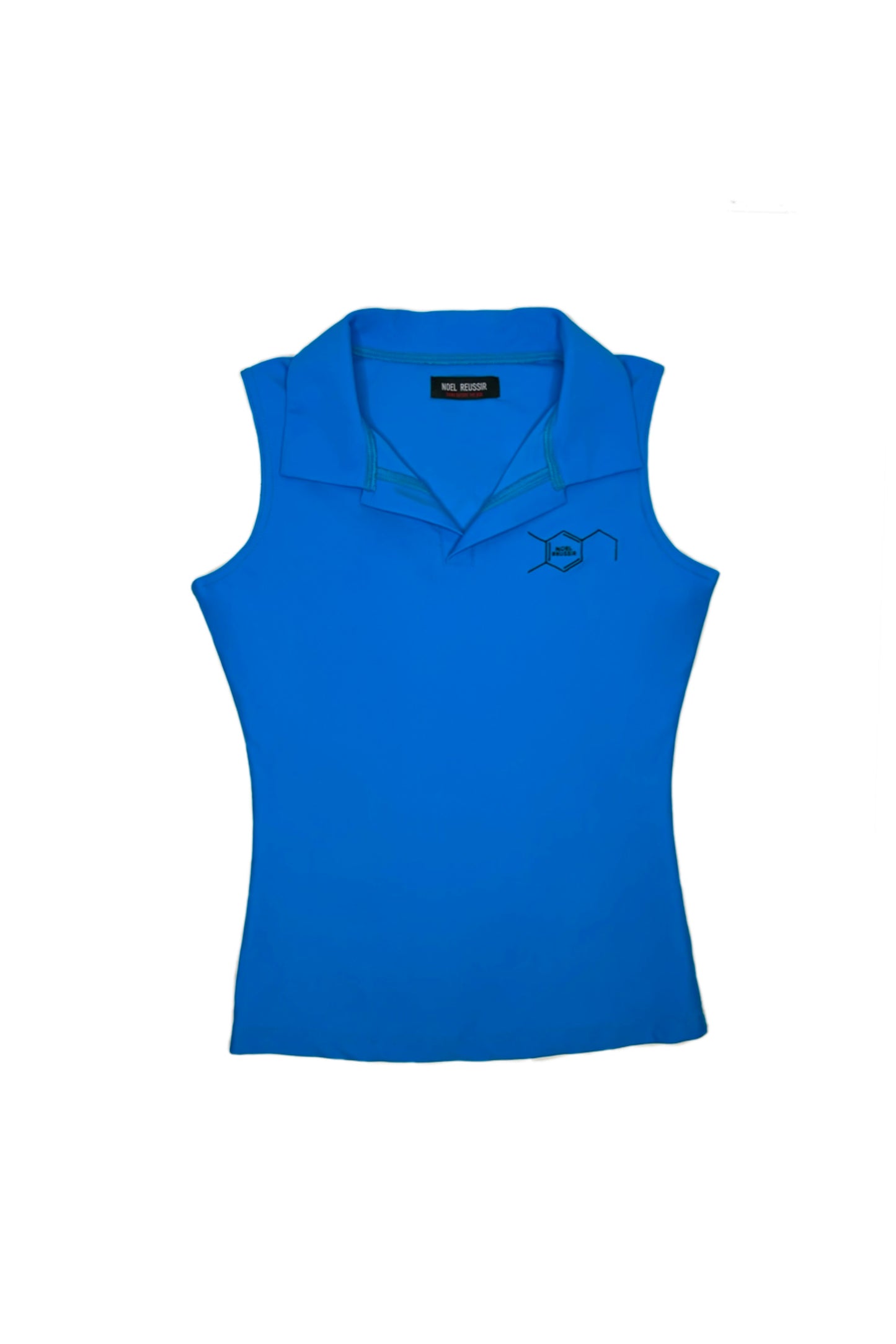 Earth Leaf Open Collar Polo(L.Blue)