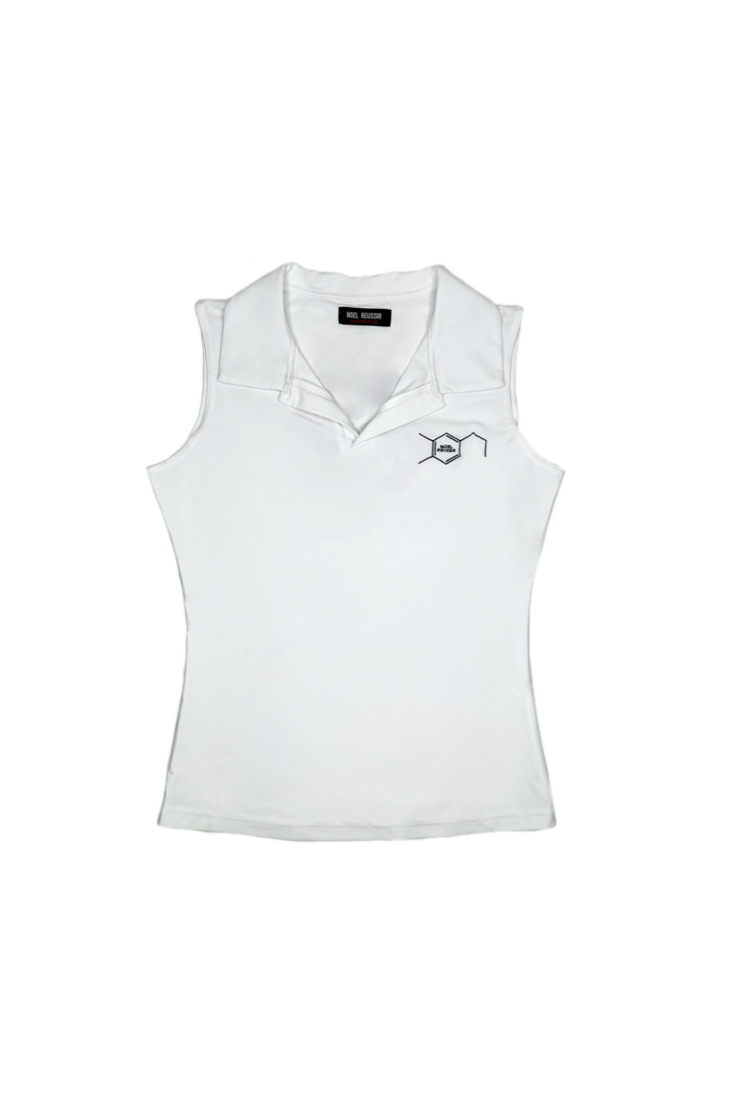 Earth Leaf Open Collar Polo(WHITE)