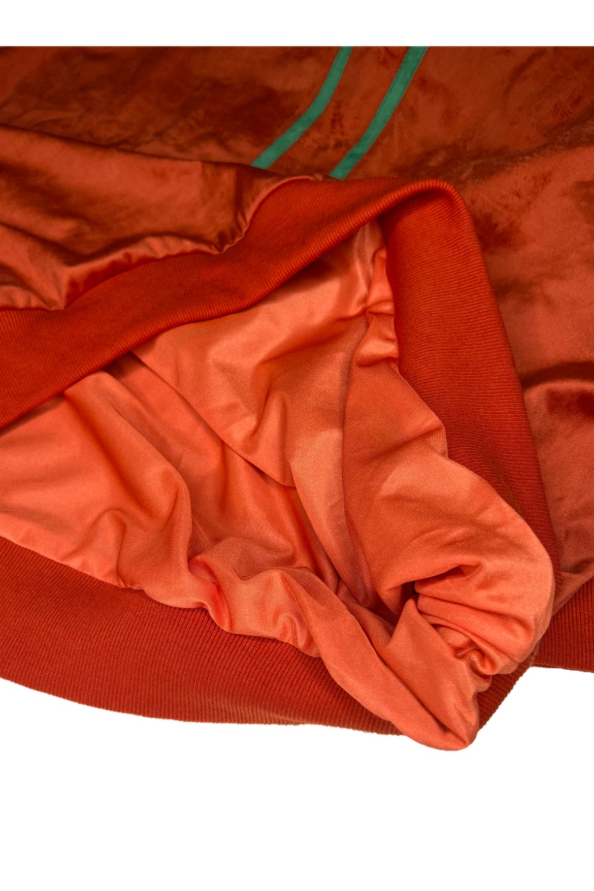 Velour Half Zip Mock Neck(ORANGE)