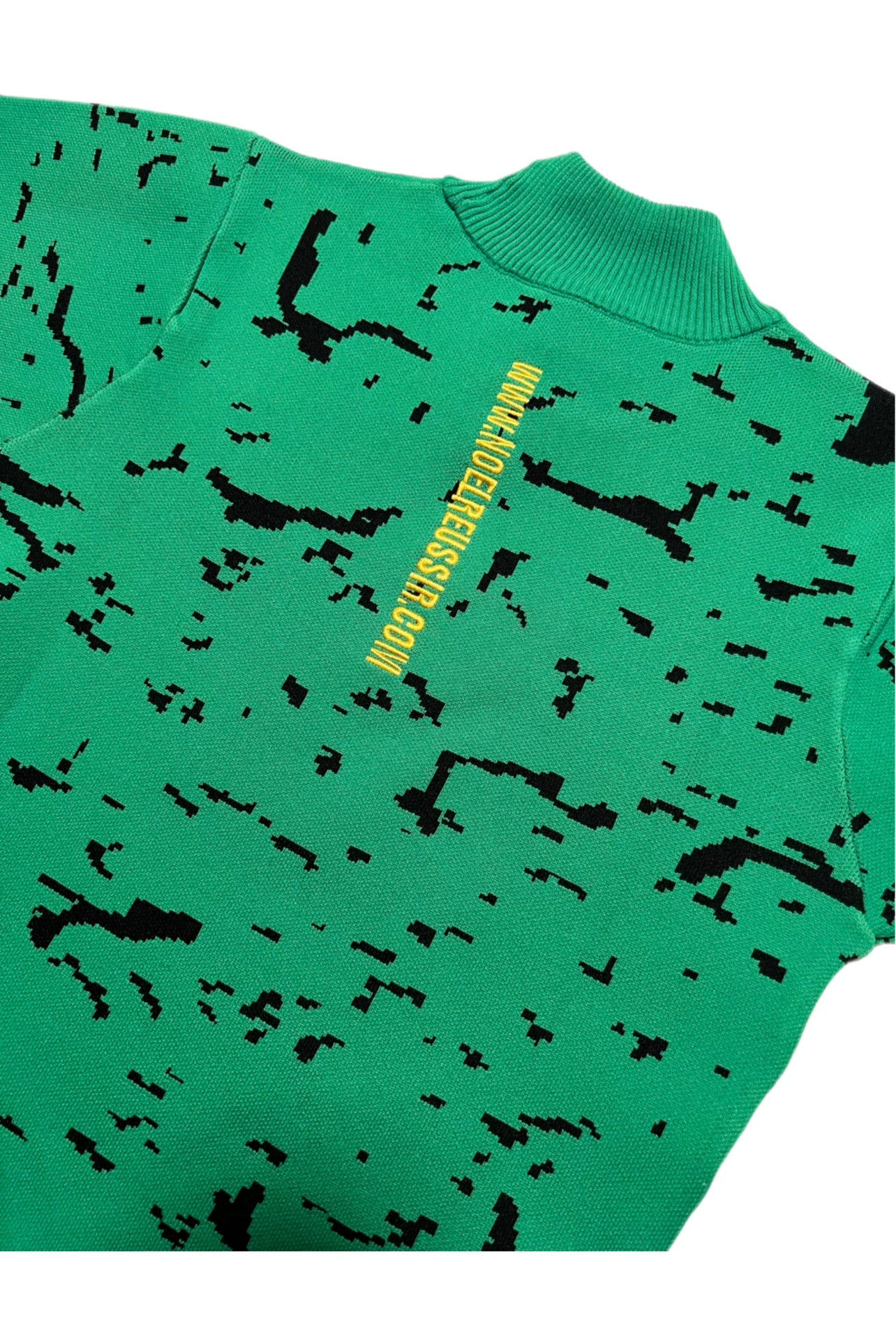 Puzzle Play Knit Dress(GREEN)