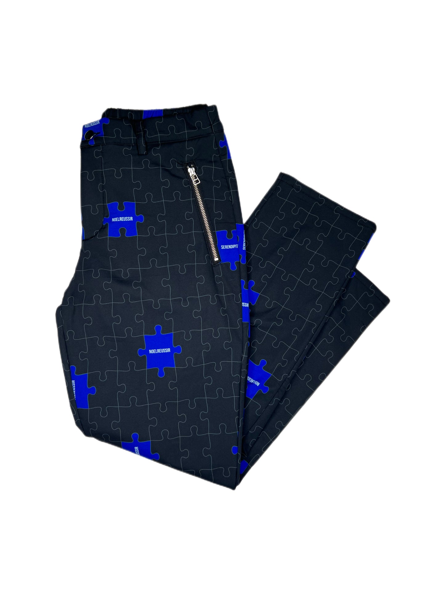 “Puzzle Fleece Lined Long Pants”