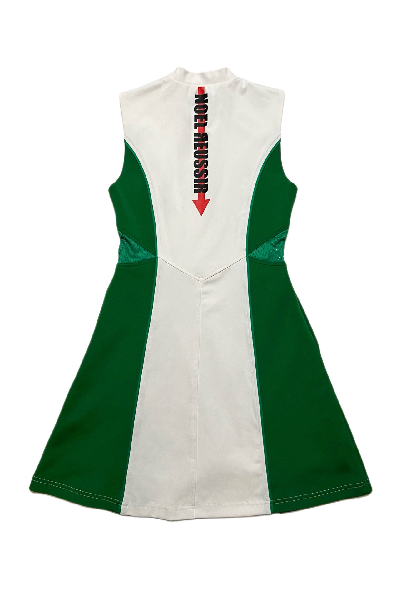 Eclat Swing Dress(WHITE×GREEN)