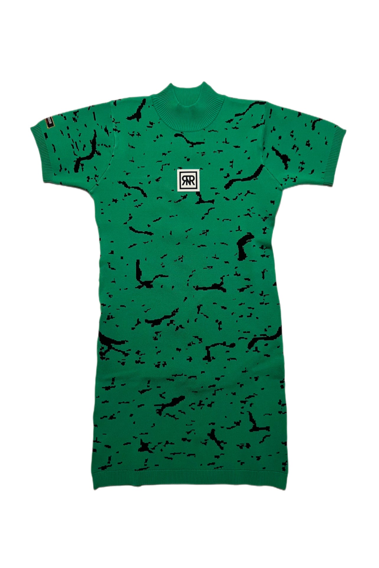 Puzzle Play Knit Dress(GREEN)