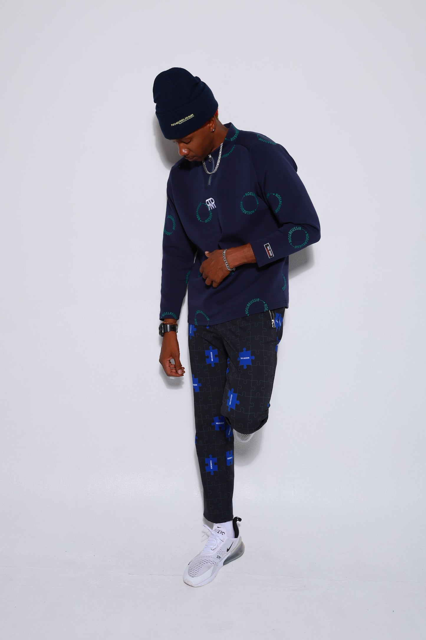 Serendipity Mock Neck Half-Zip Long Sleeve(MENS)