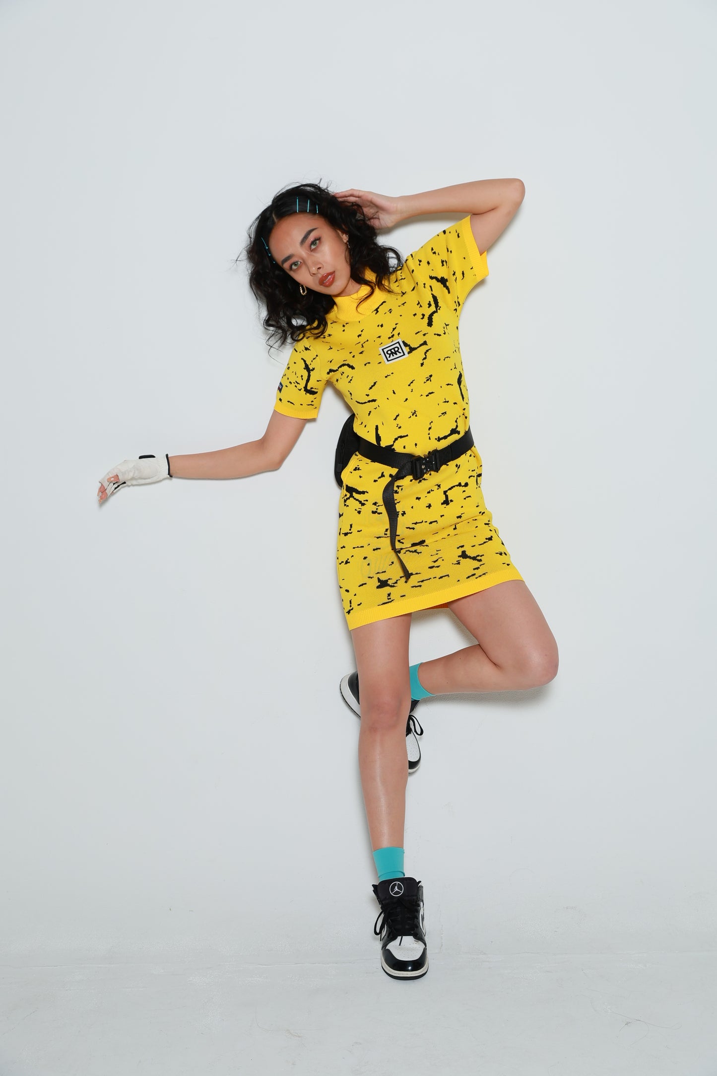 Puzzle Play Knit Dress(YELLOW)