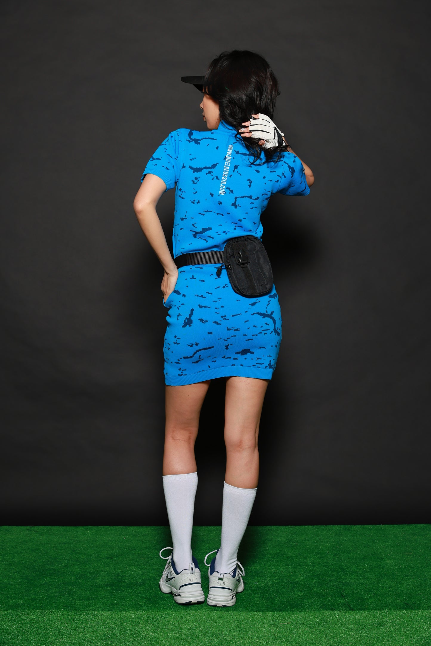 Puzzle Play Knit Dress(BLUE)