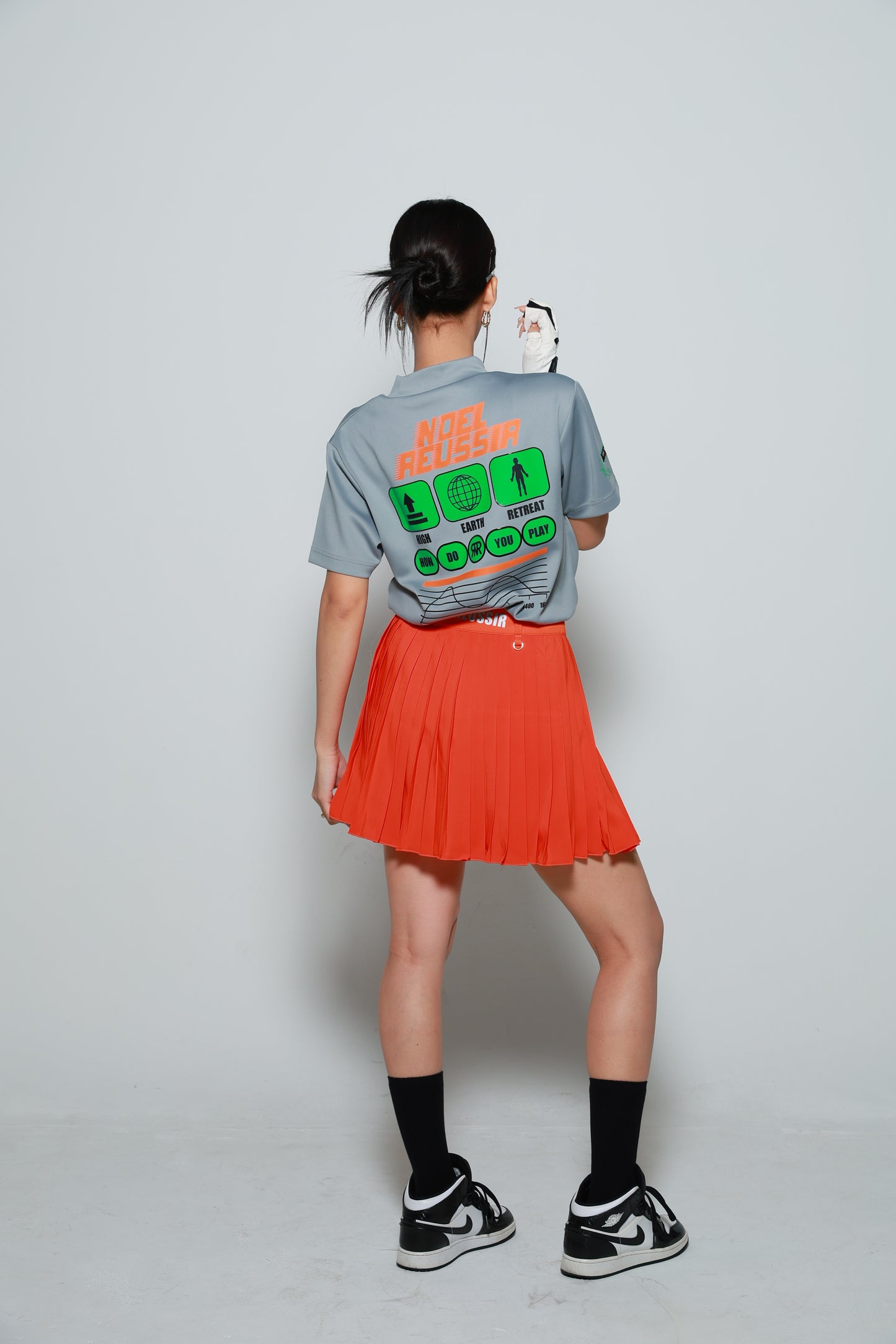 Precision Pleat Skirt(ORANGE)