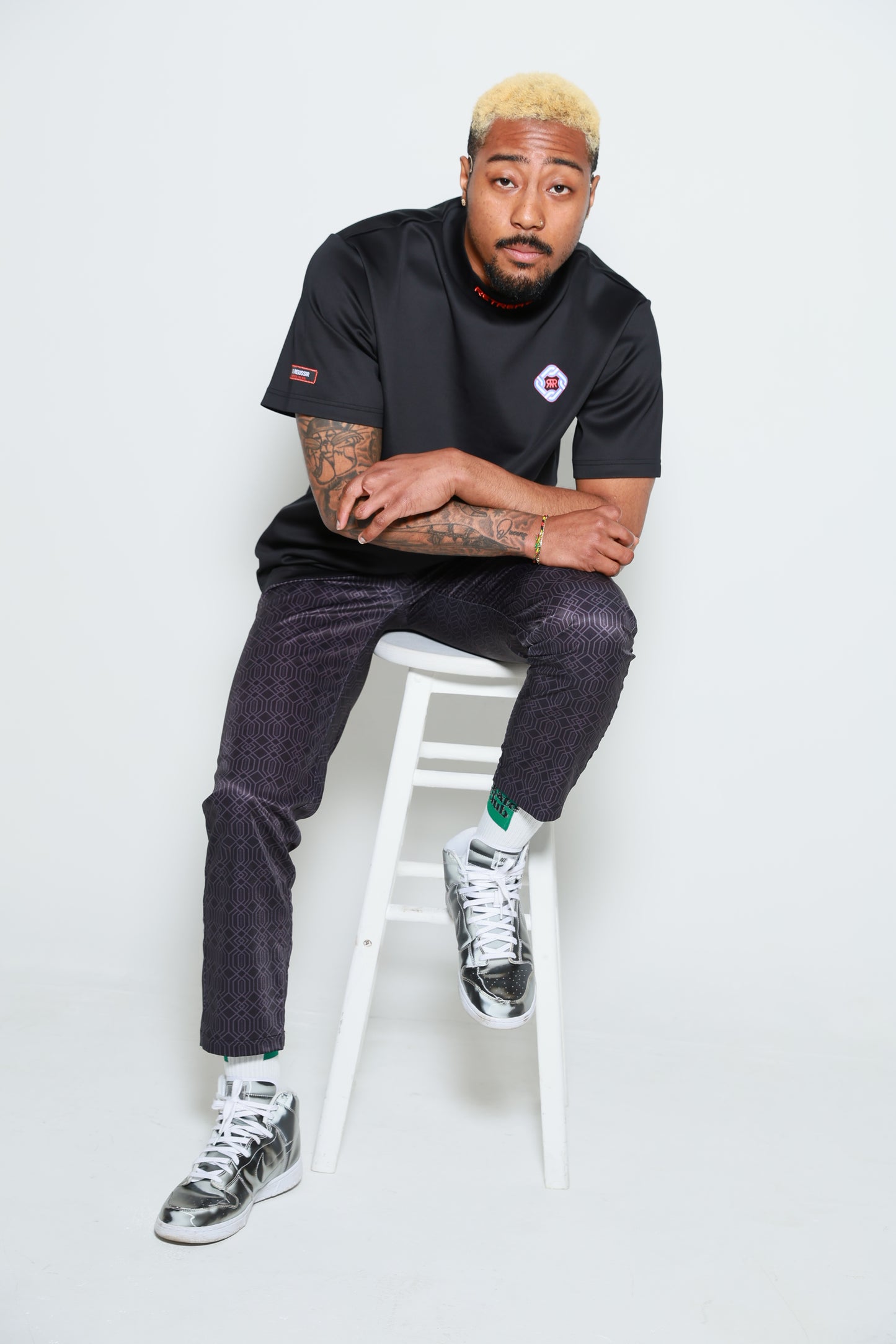 Retro Mode Vision Long Pants(BLACK)