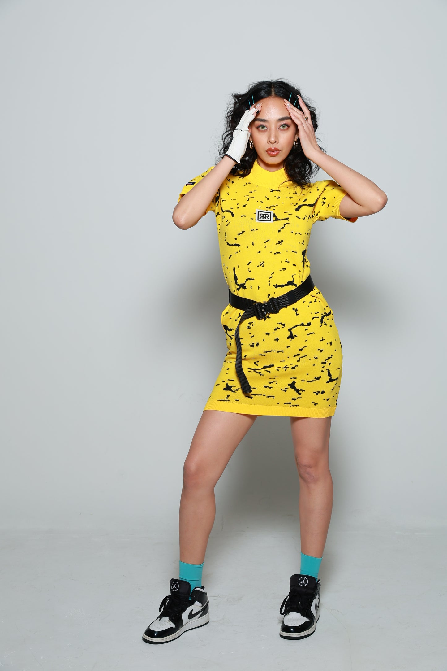 Puzzle Play Knit Dress(YELLOW)