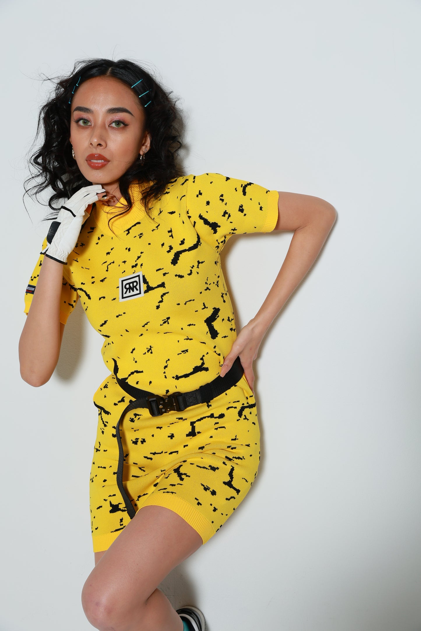 Puzzle Play Knit Dress(YELLOW)