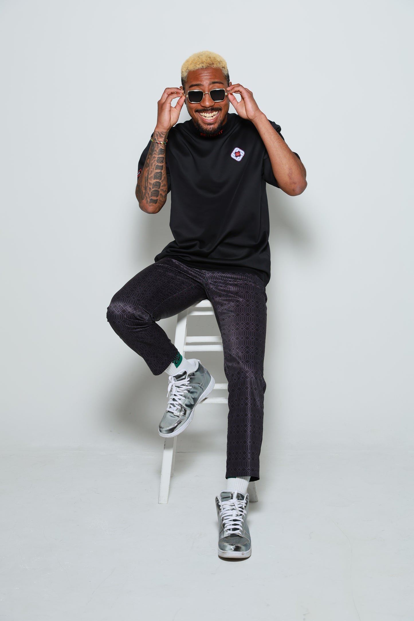 Retro Mode Vision Long Pants(BLACK)