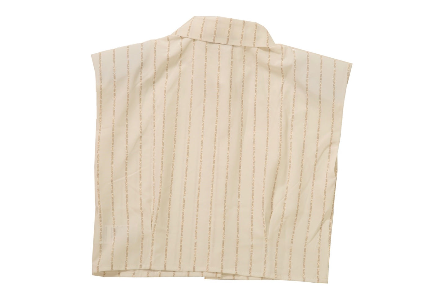 Shoulder Pad Short Blouse (Beige)