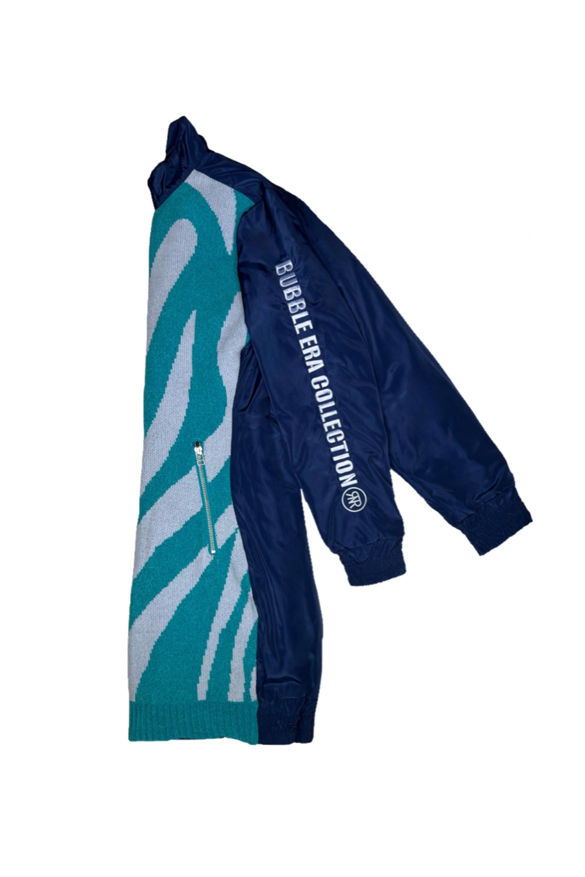 Zip Up Quilting One Piece(BLUE)