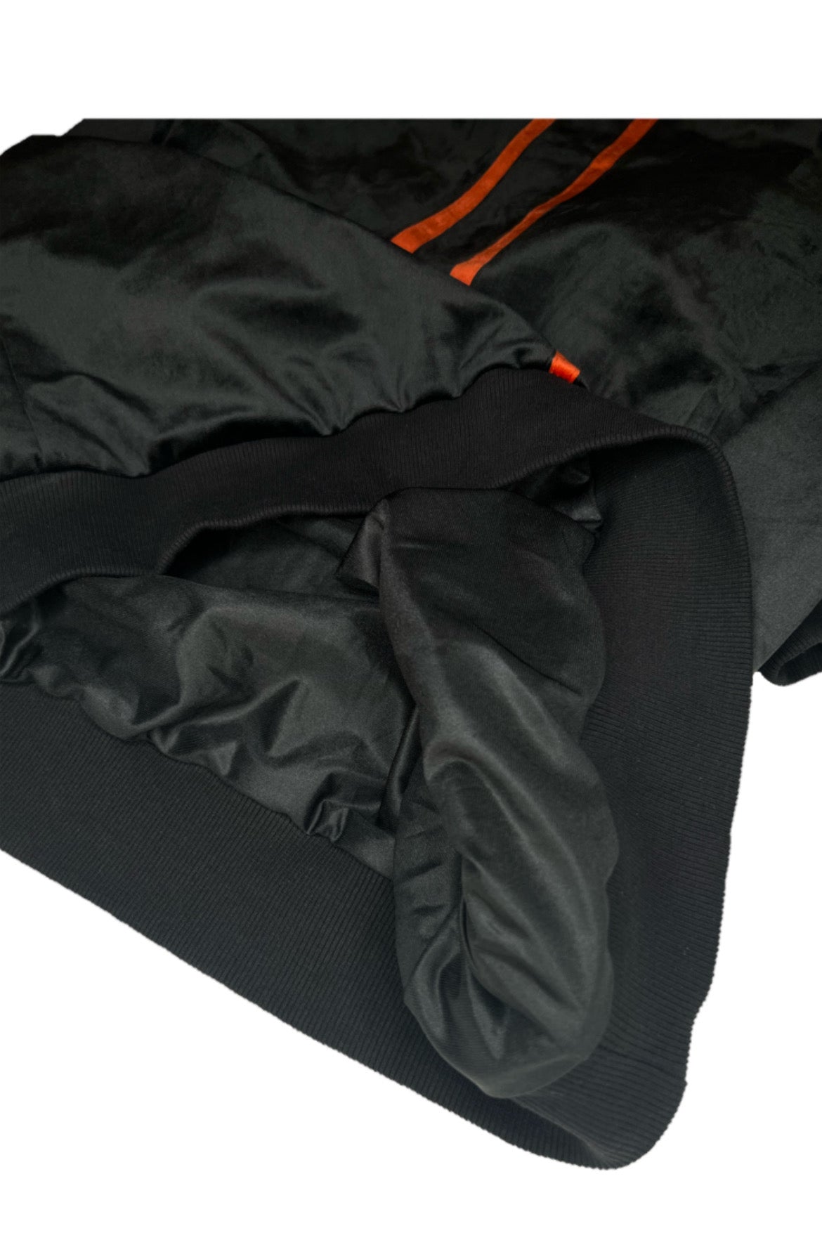 Velour Half Zip Mock Neck(BLACK)