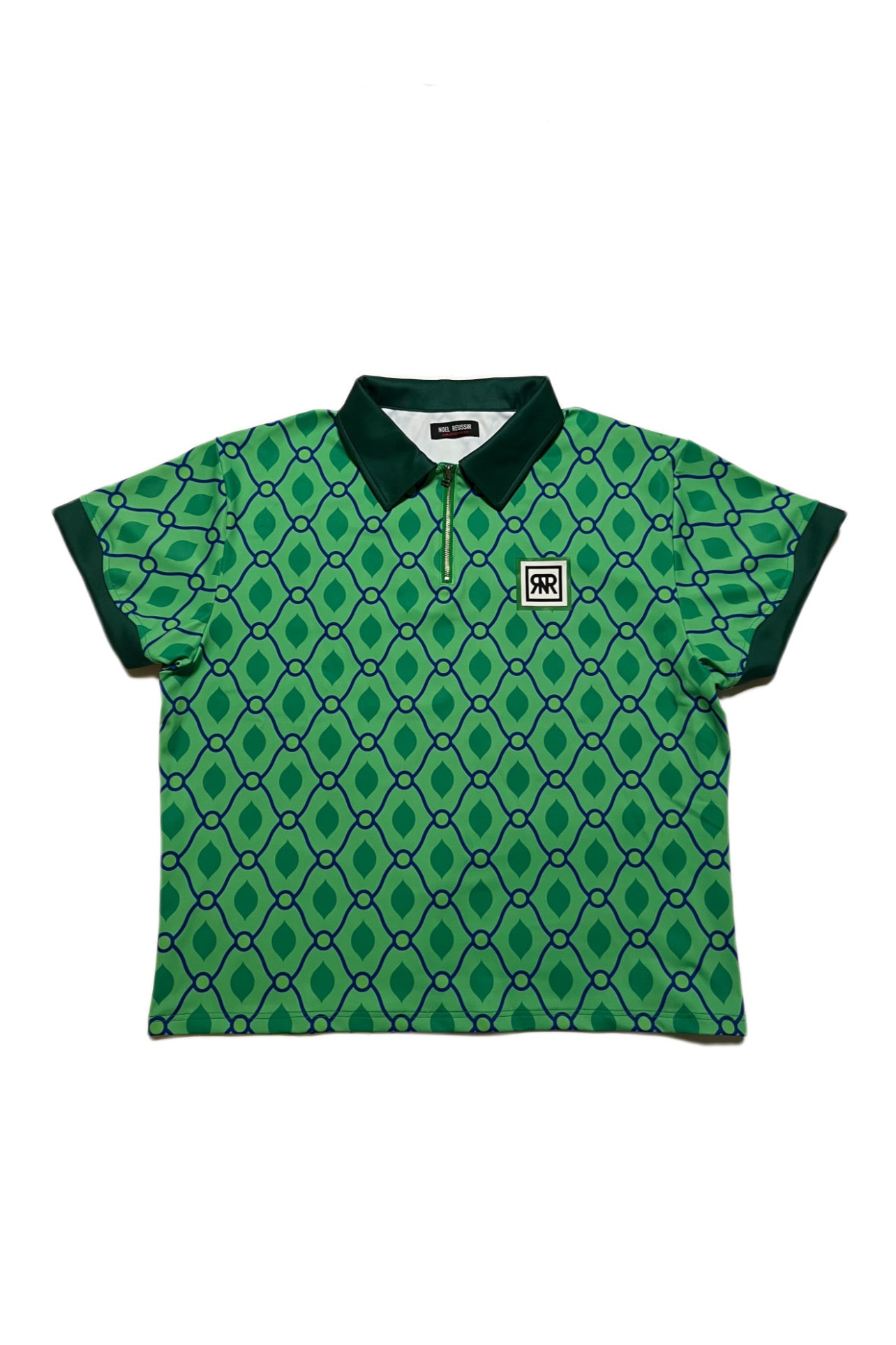 【SALE対象】Horizon Cube Half Zip Polo（GREEN）