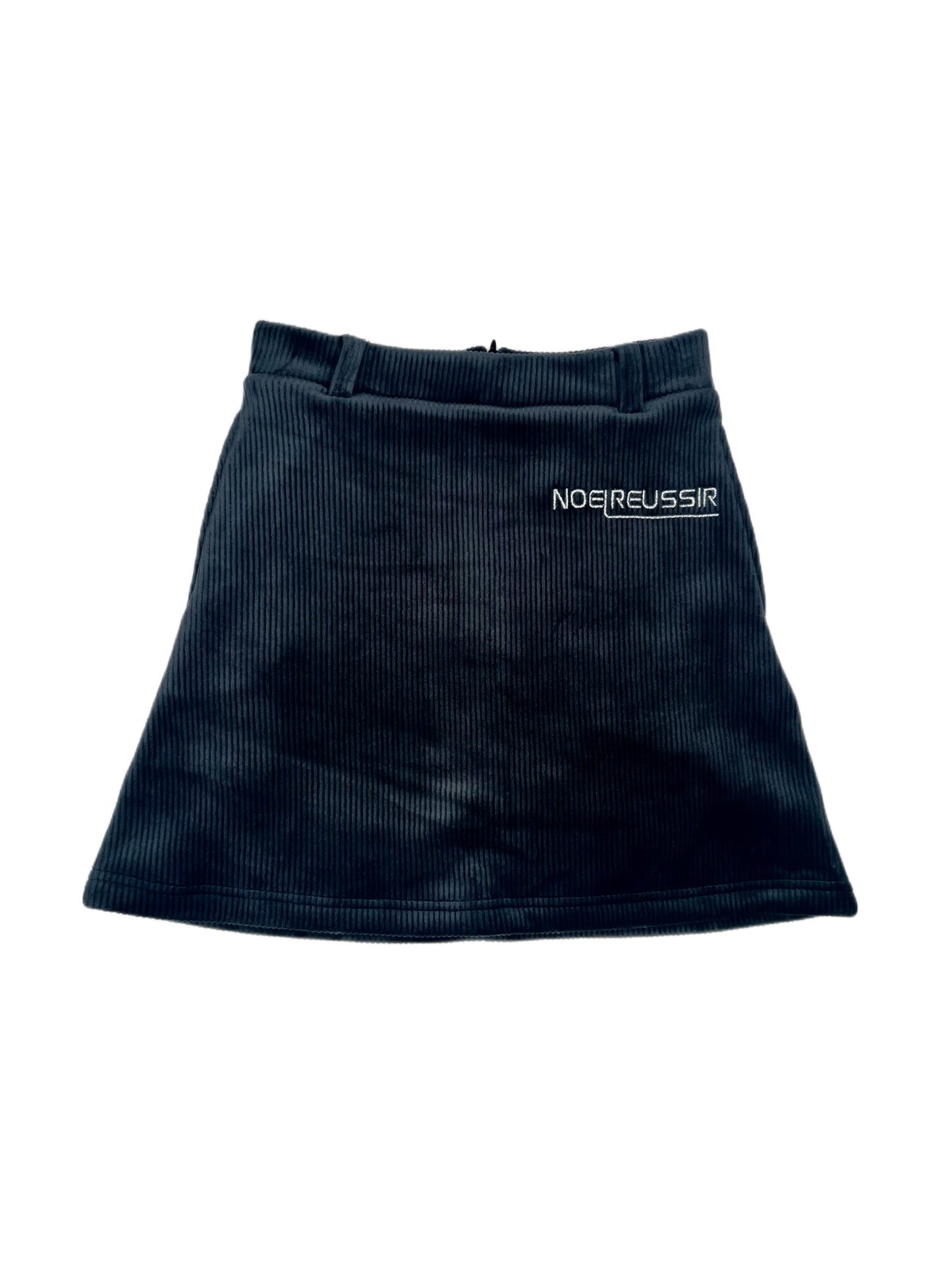 Serendipity Corduroy Boa High-Waist Skirt