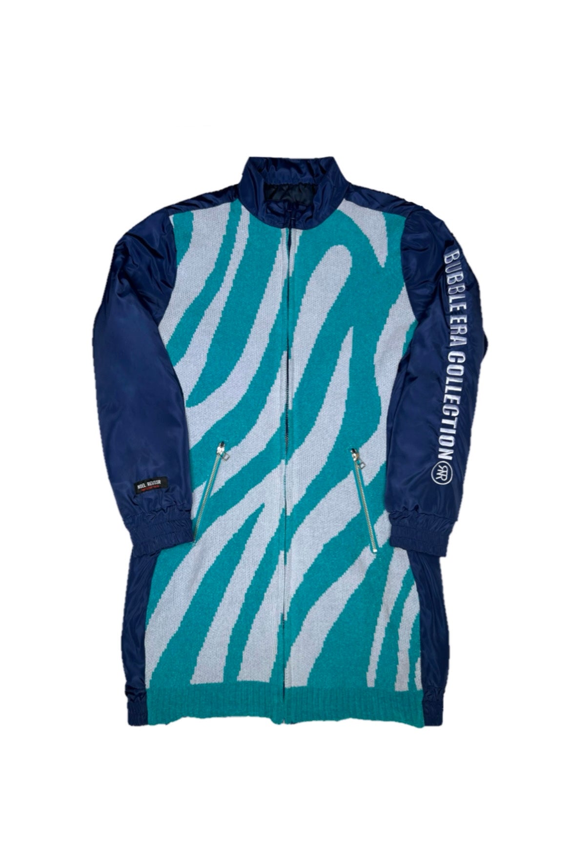 Zip Up Quilting One Piece(BLUE)
