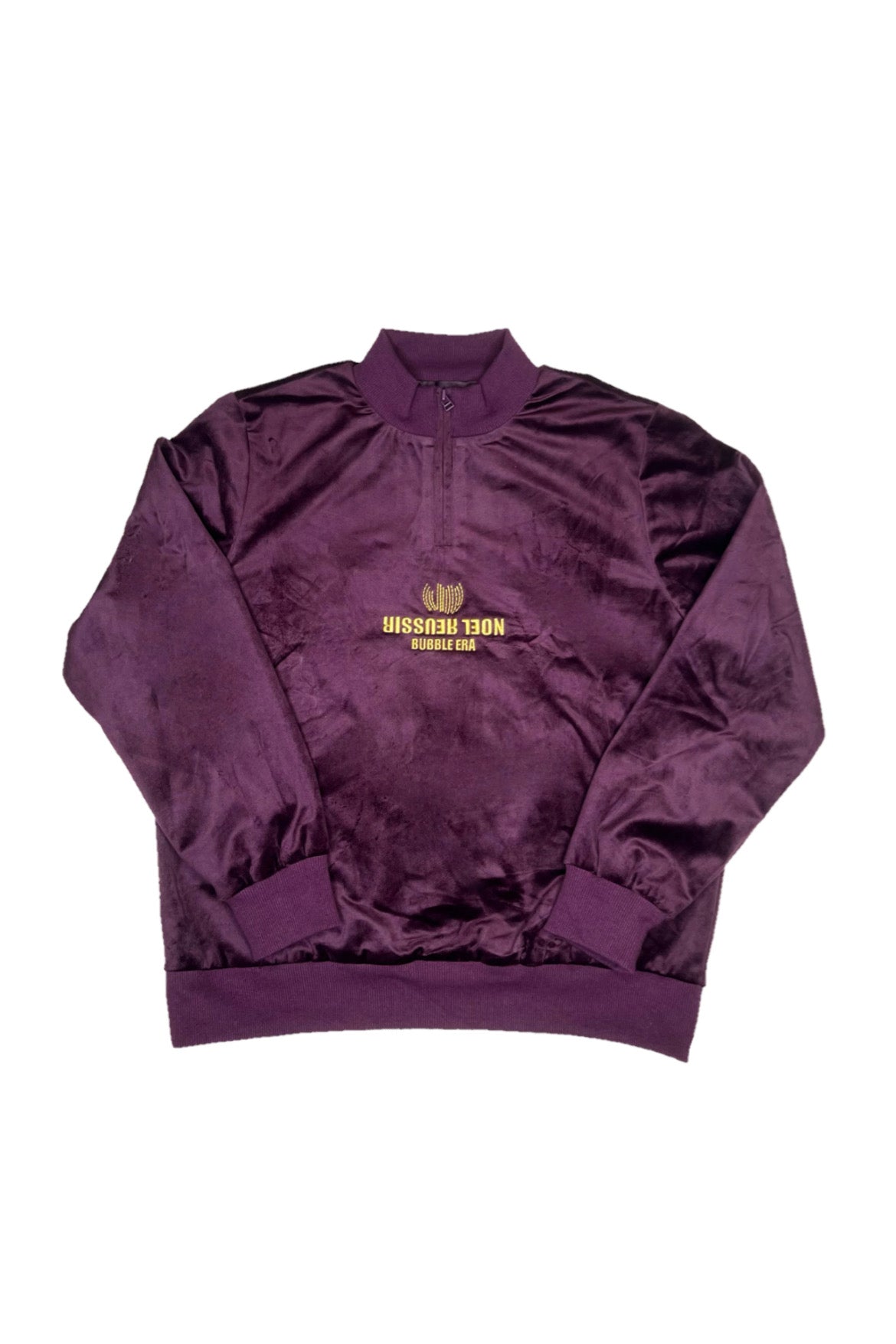 Velour Half Zip Mock Neck(PURPLE)