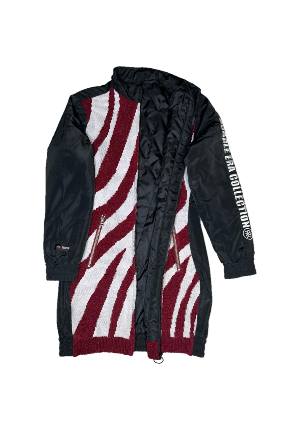 Zip Up Quilting One Piece(BLACK)