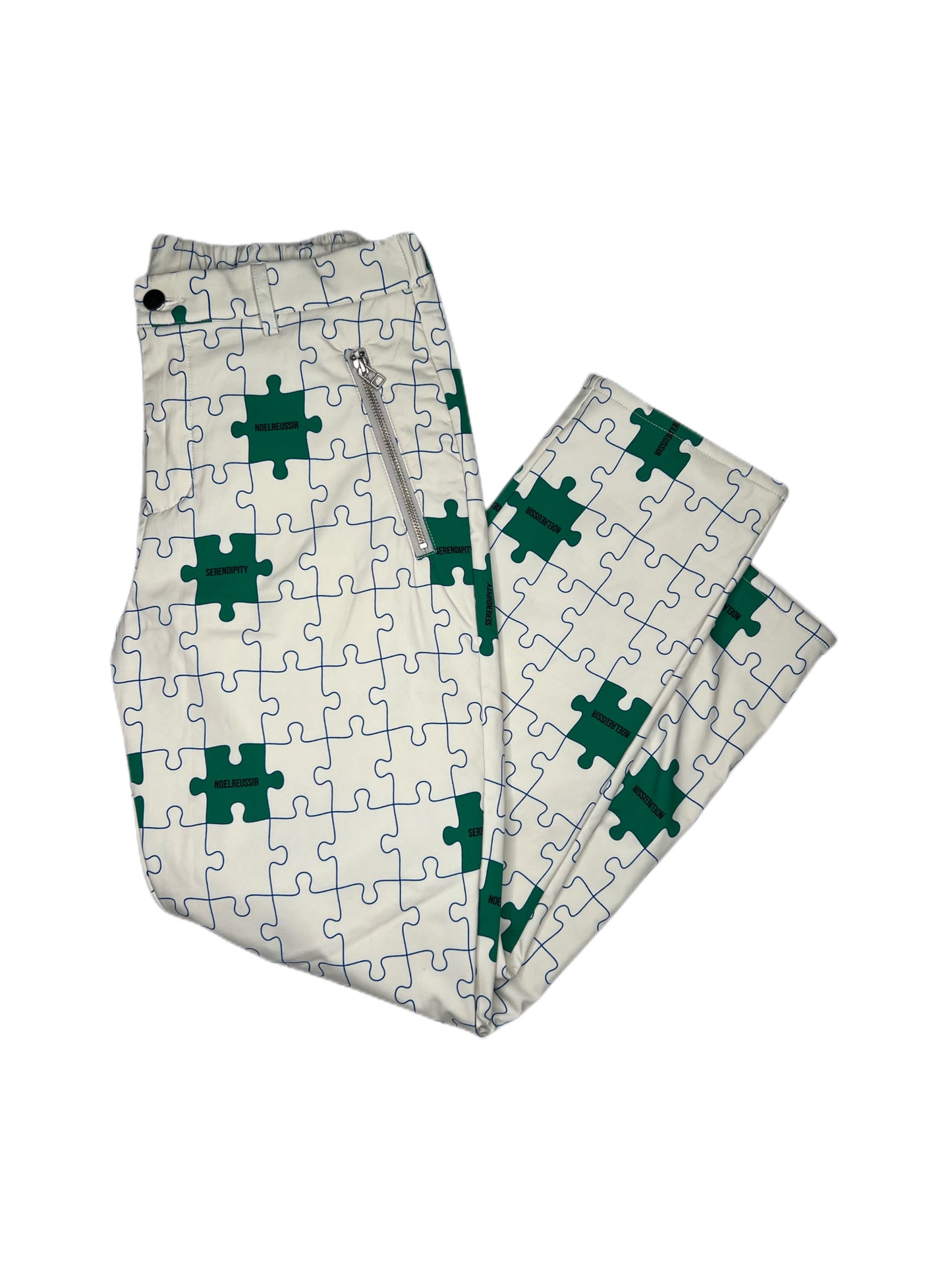 “Puzzle Fleece Lined Long Pants”