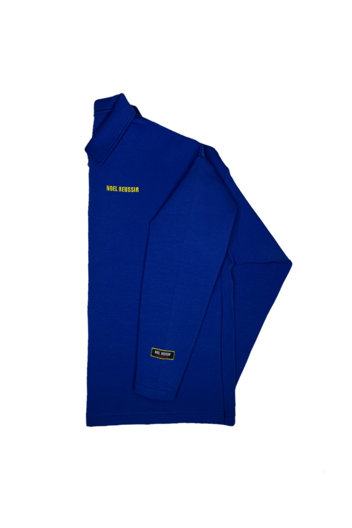 Back Print Half Zip Polo(BLUE)