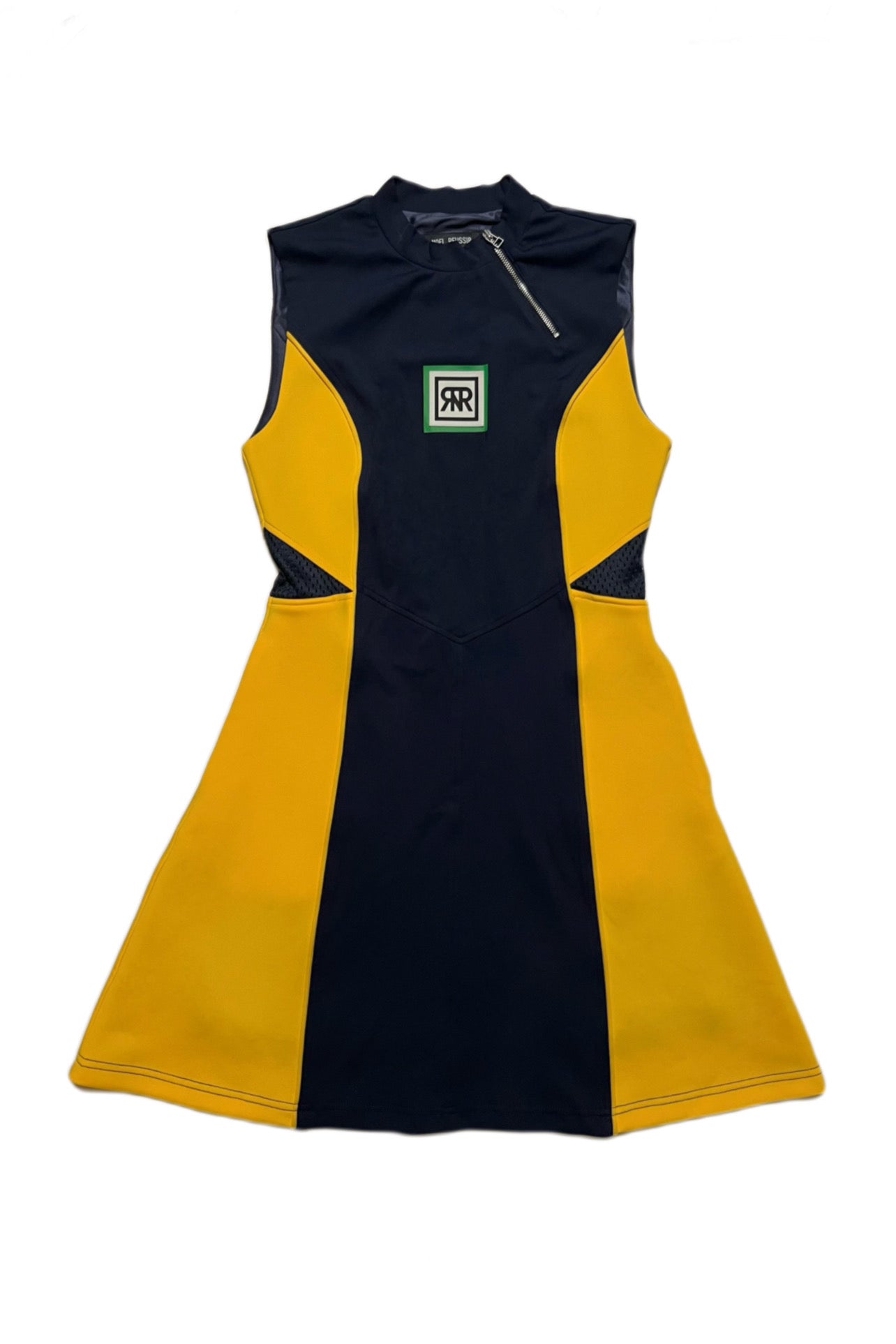 【SALE対象】Eclat Swing Dress（CHARCOAL×YELLOW）