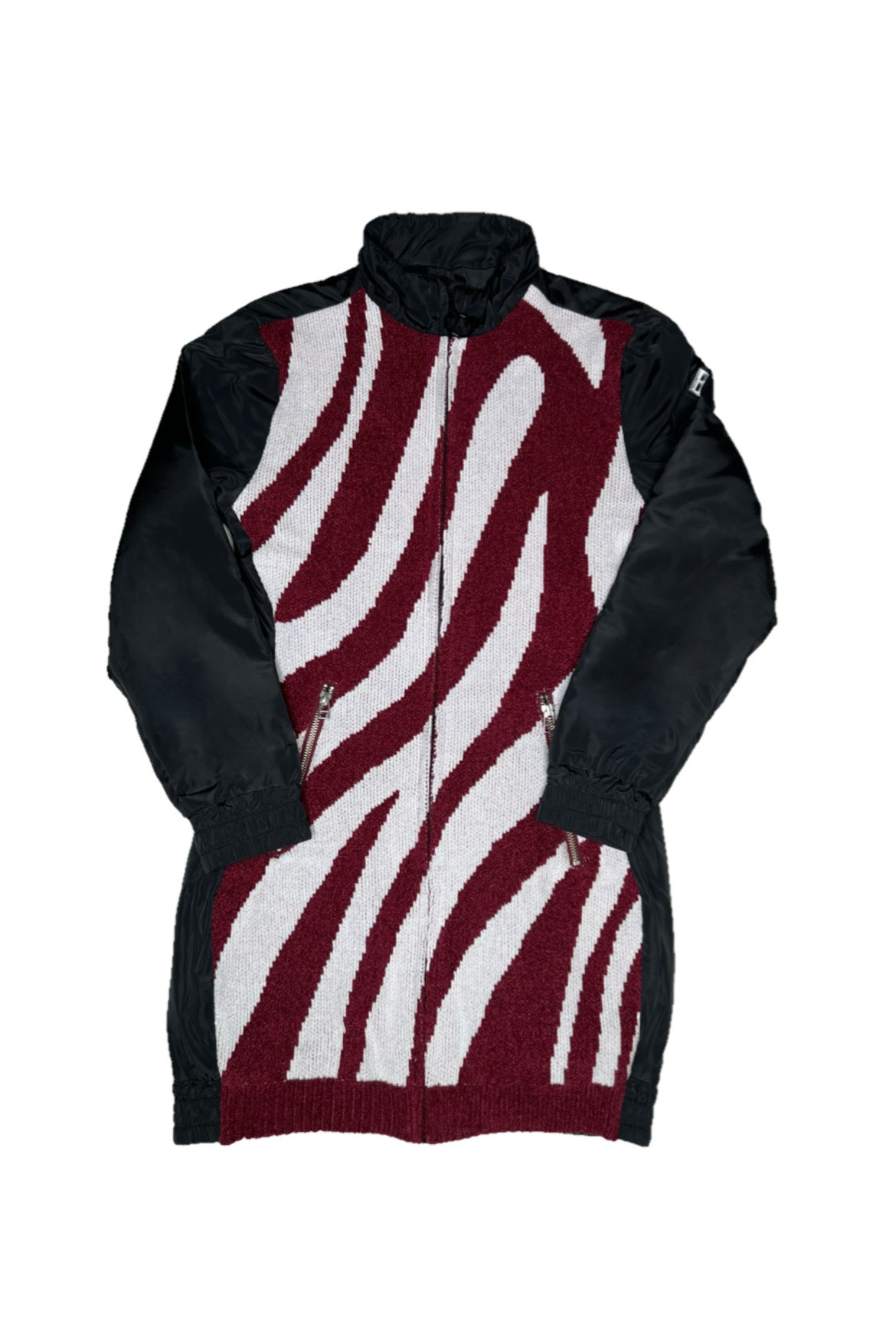 Zip Up Quilting One Piece(BLACK)
