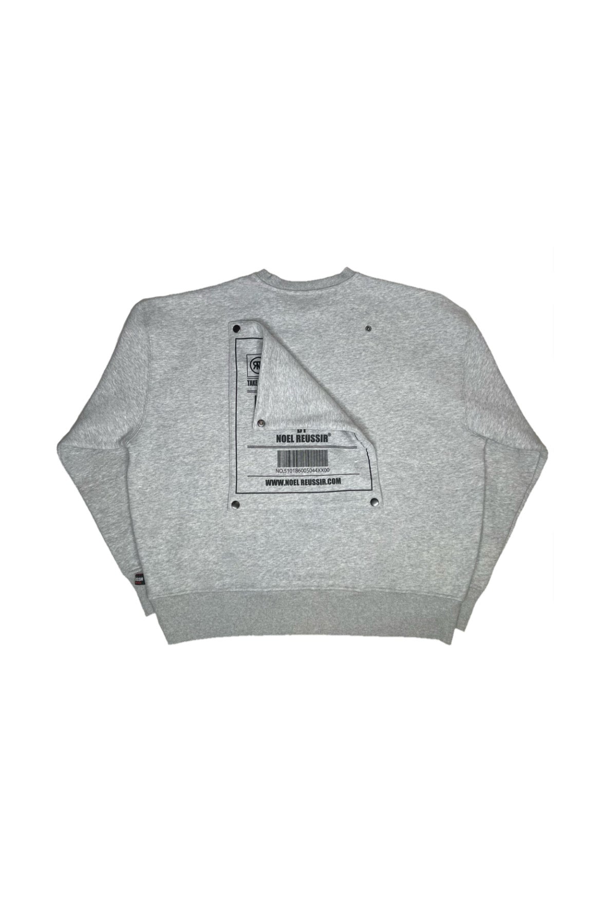 【定価¥26400/10%OFF】Detaching Patch Sweat(GRAY)