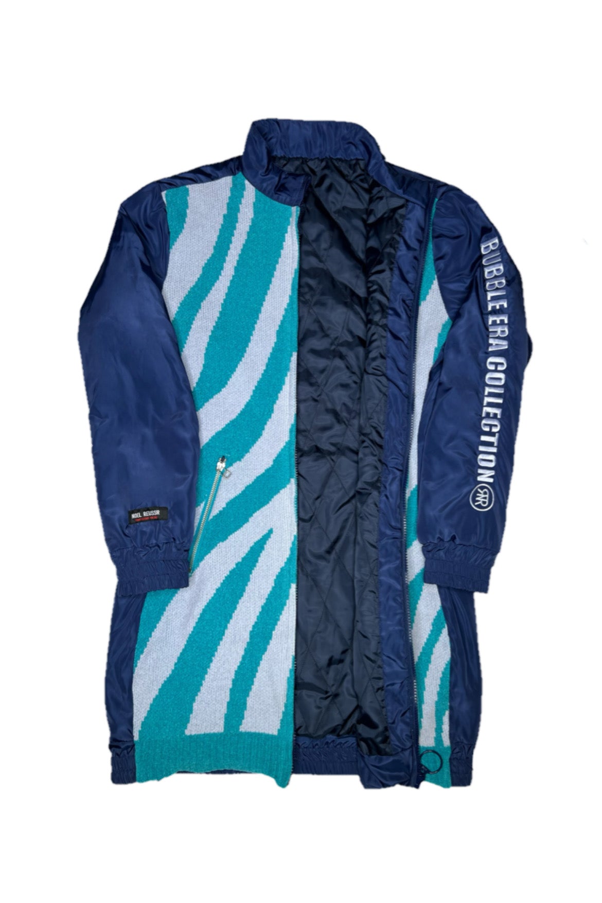 Zip Up Quilting One Piece(BLUE)