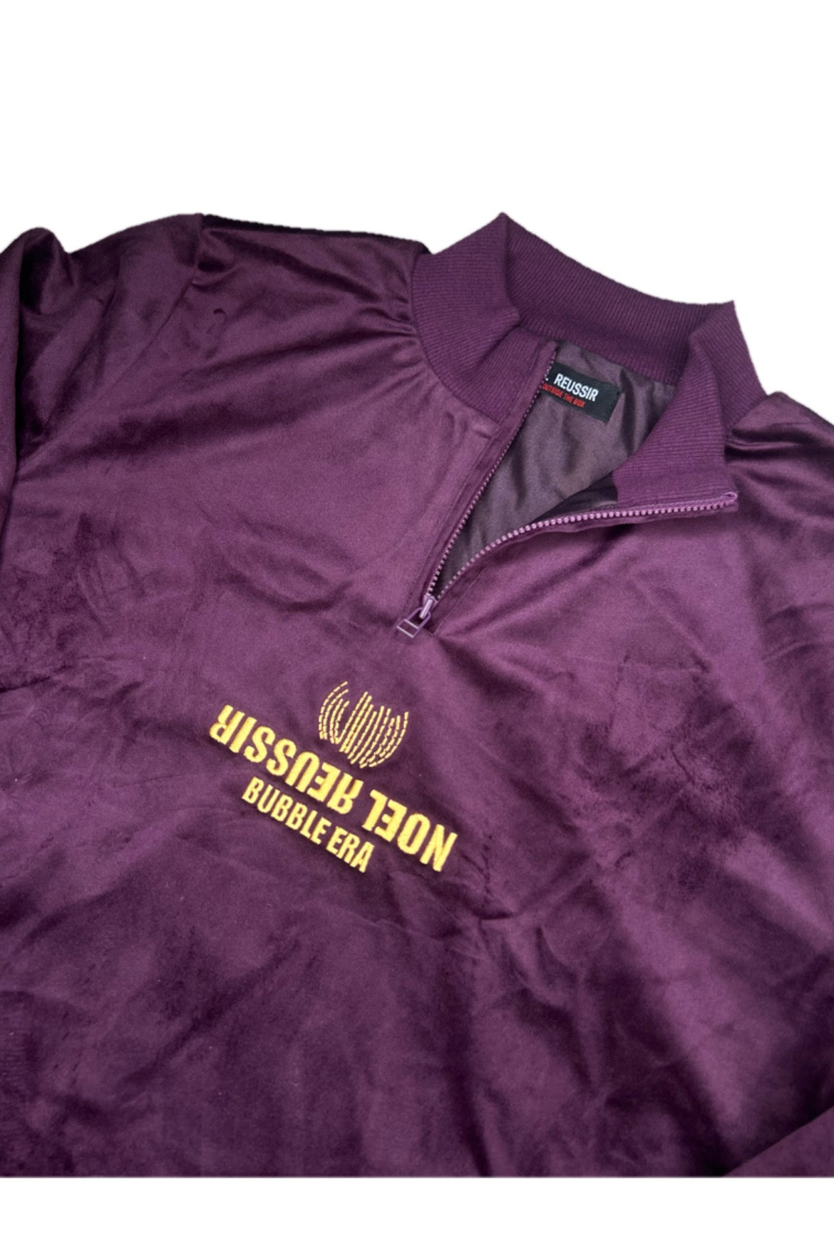 Velour Half Zip Mock Neck(PURPLE)