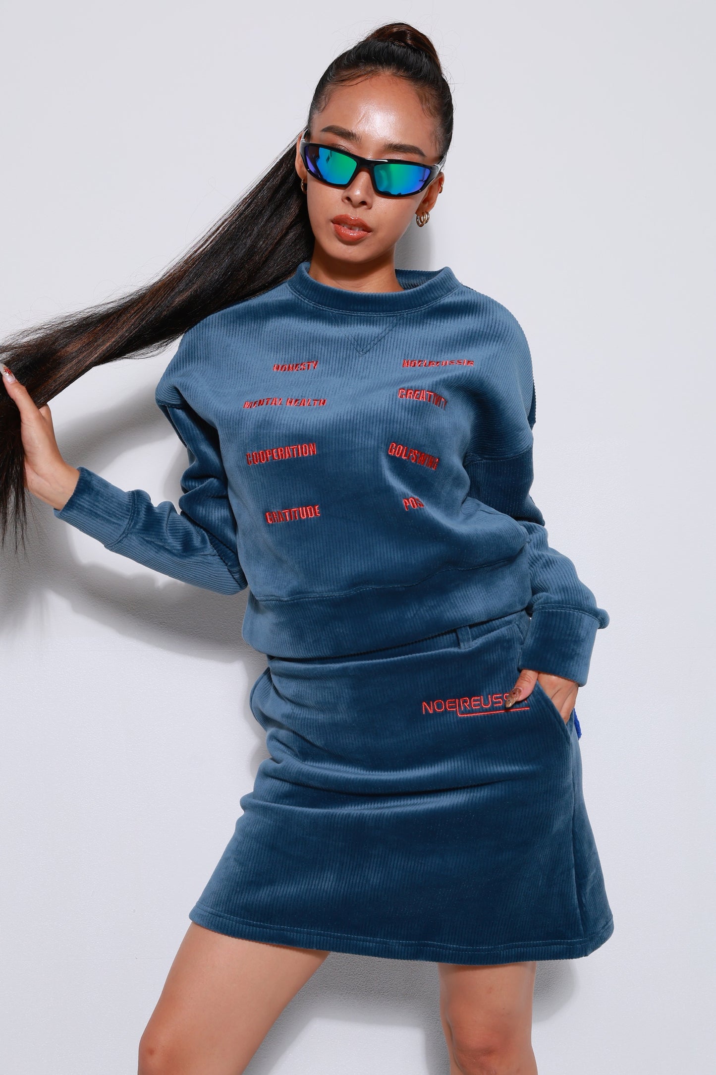 Serendipity Corduroy Crew Sweat