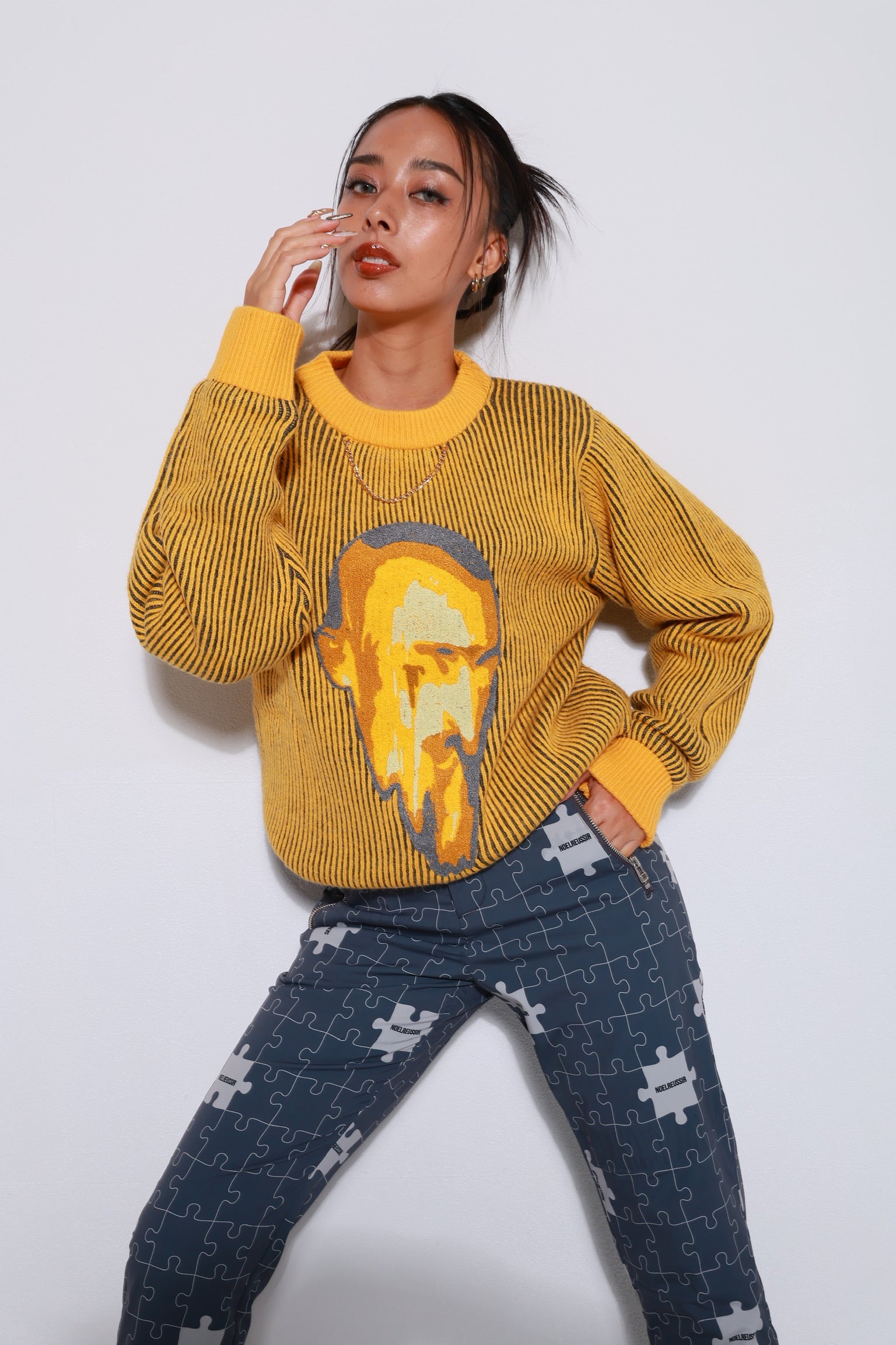 Thermo-Serendipity Rib Pile Knit