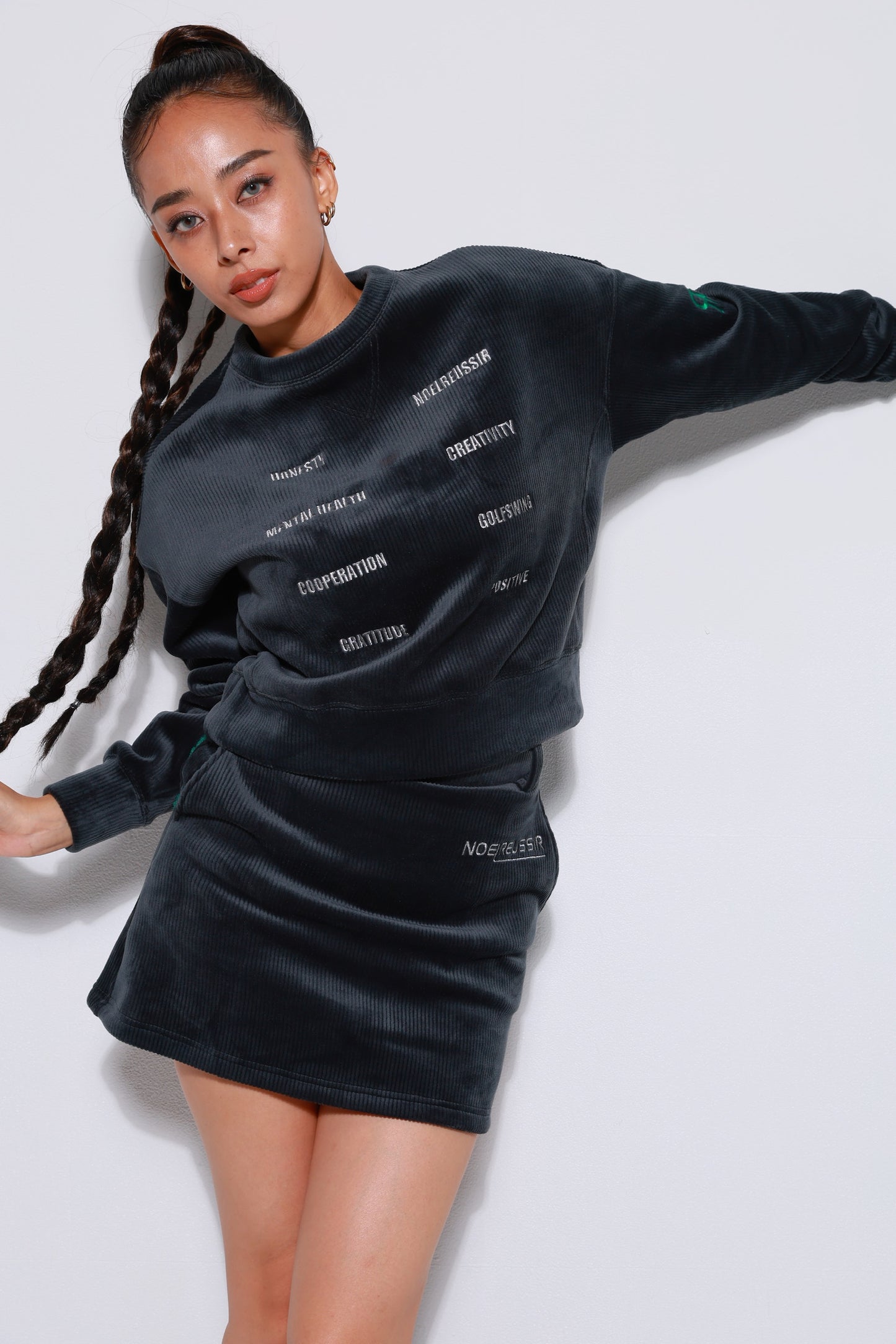 Serendipity Corduroy Crew Sweat