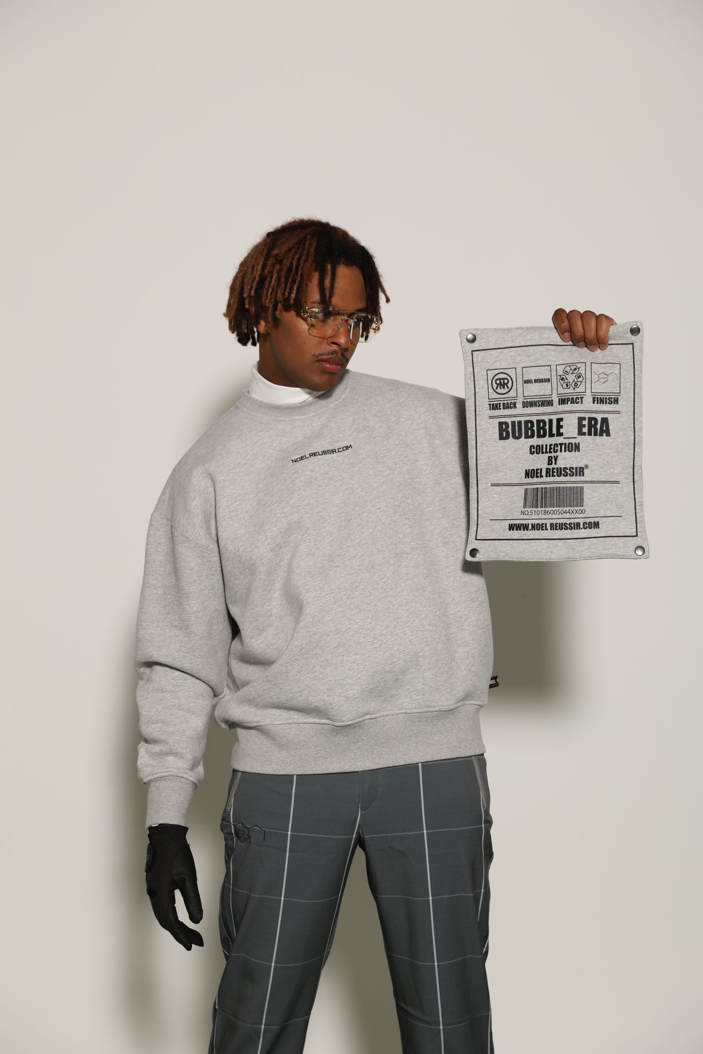 【定価¥26400/10%OFF】Detaching Patch Sweat(GRAY)