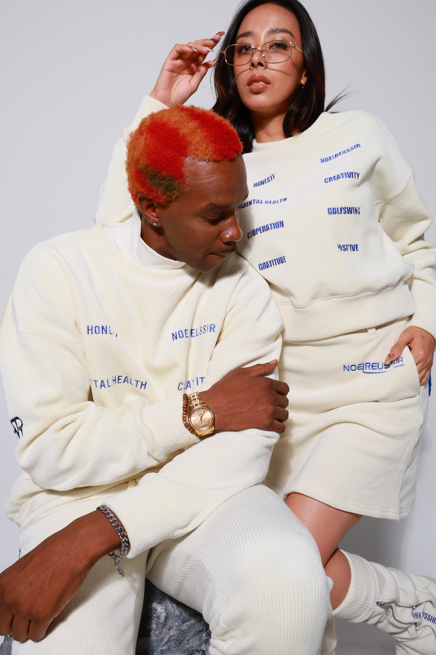 Serendipity Corduroy Crew Sweat