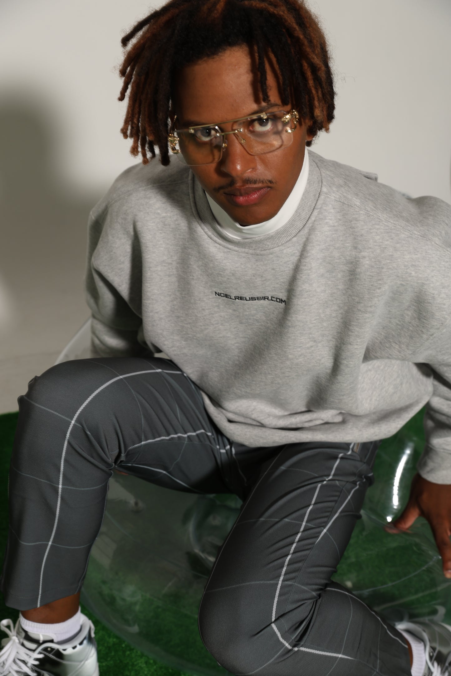 【定価¥26400/10%OFF】Detaching Patch Sweat(GRAY)