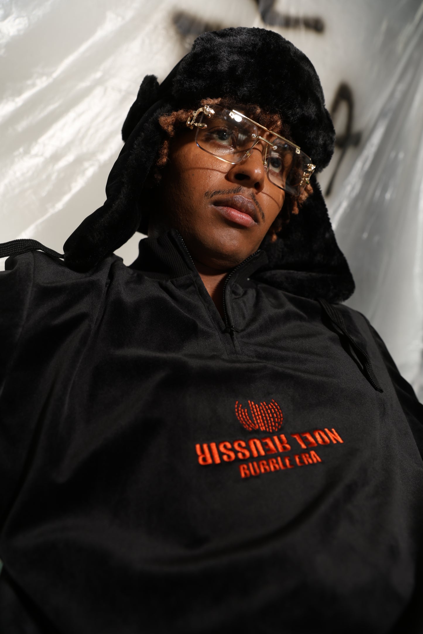 Velour Half Zip Mock Neck(PURPLE)