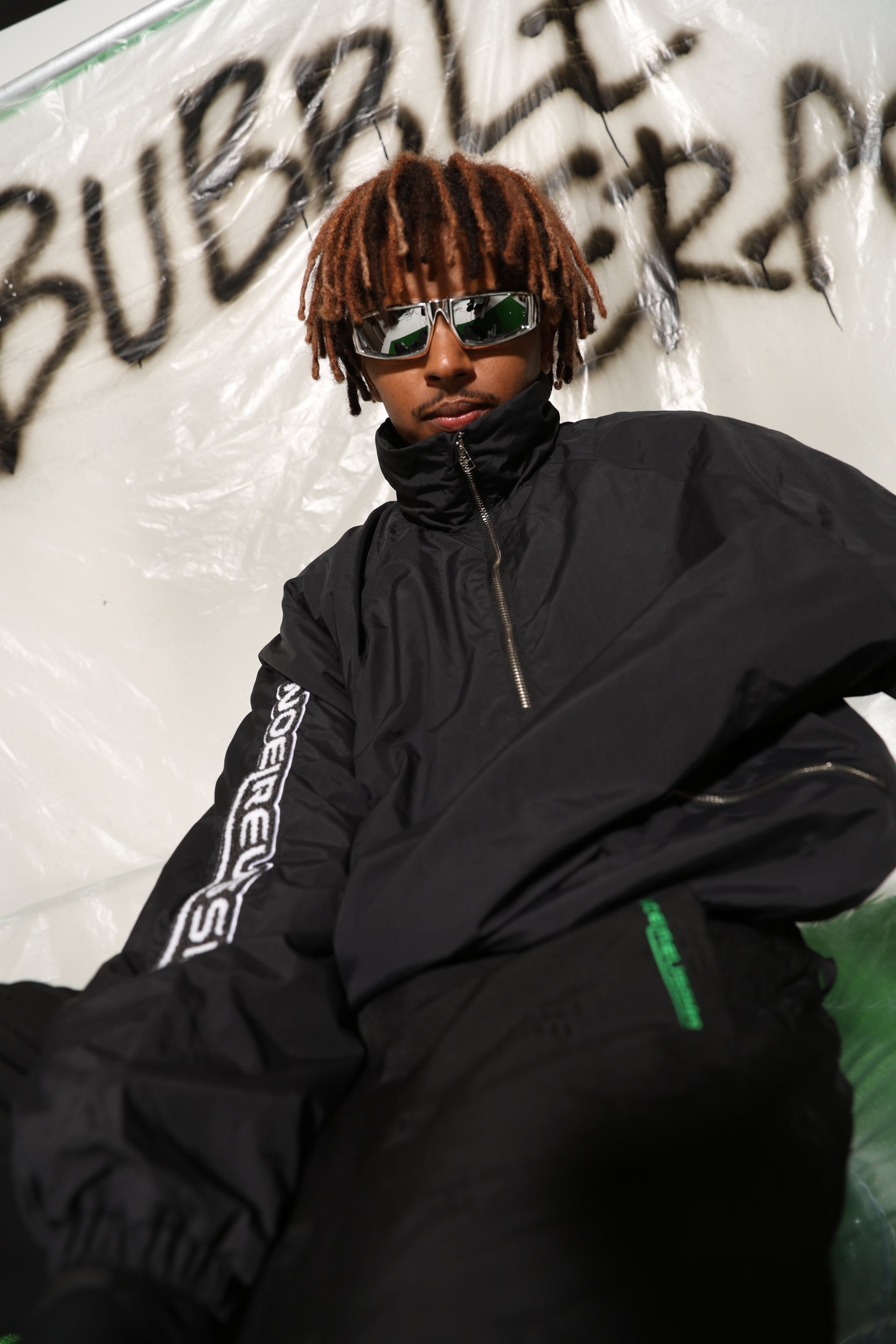 Half Zip Pullover JKT(BLACK)