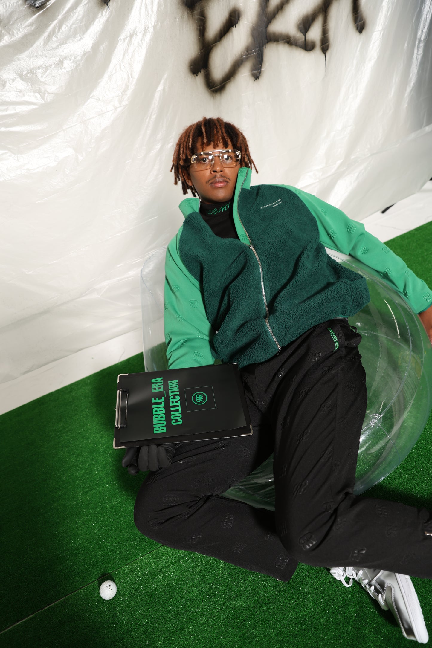 Boa Docking Zip Up JKT(GREEN×GREEN)