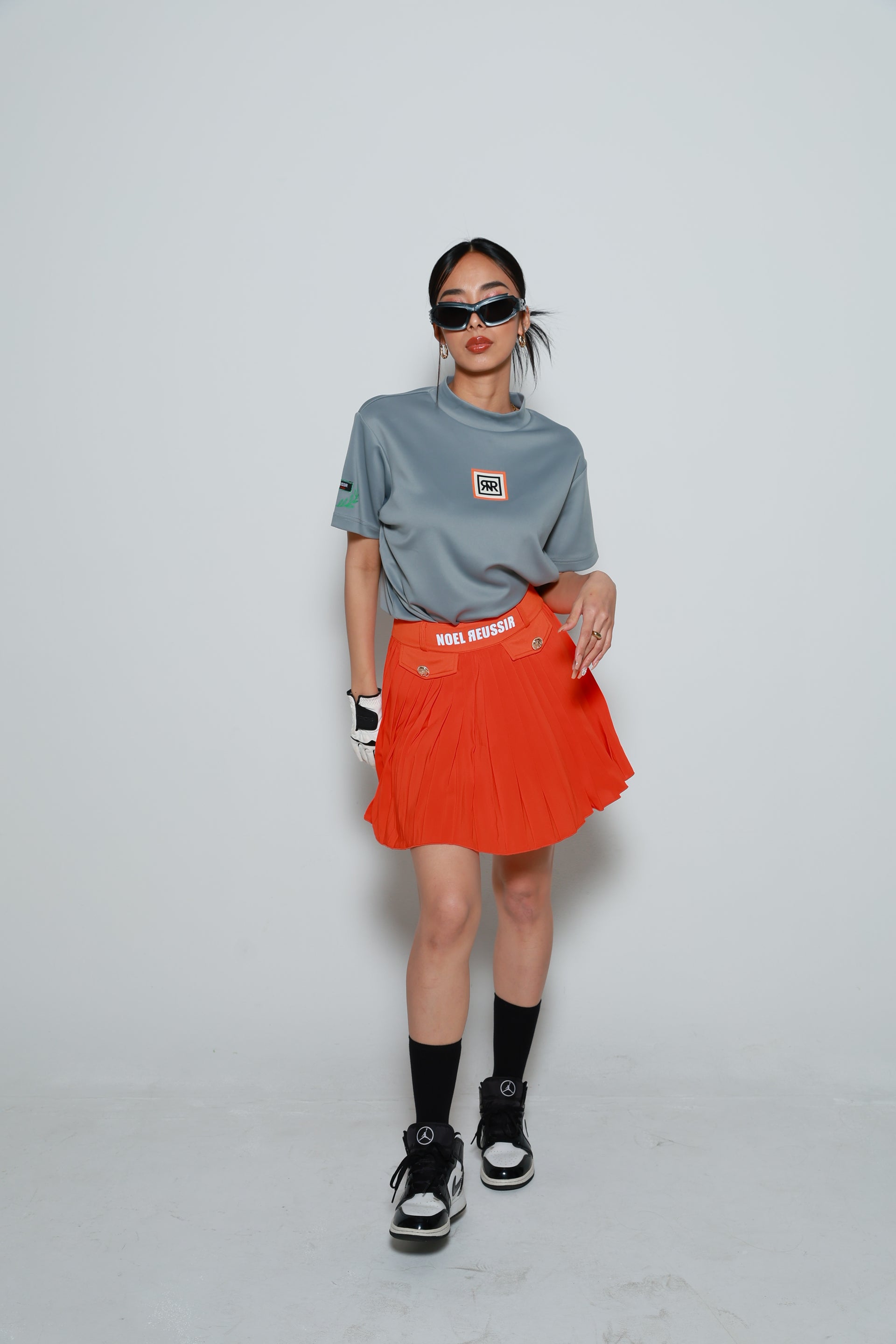 【SALE対象】Precision Pleat Skirt（ORANGE）