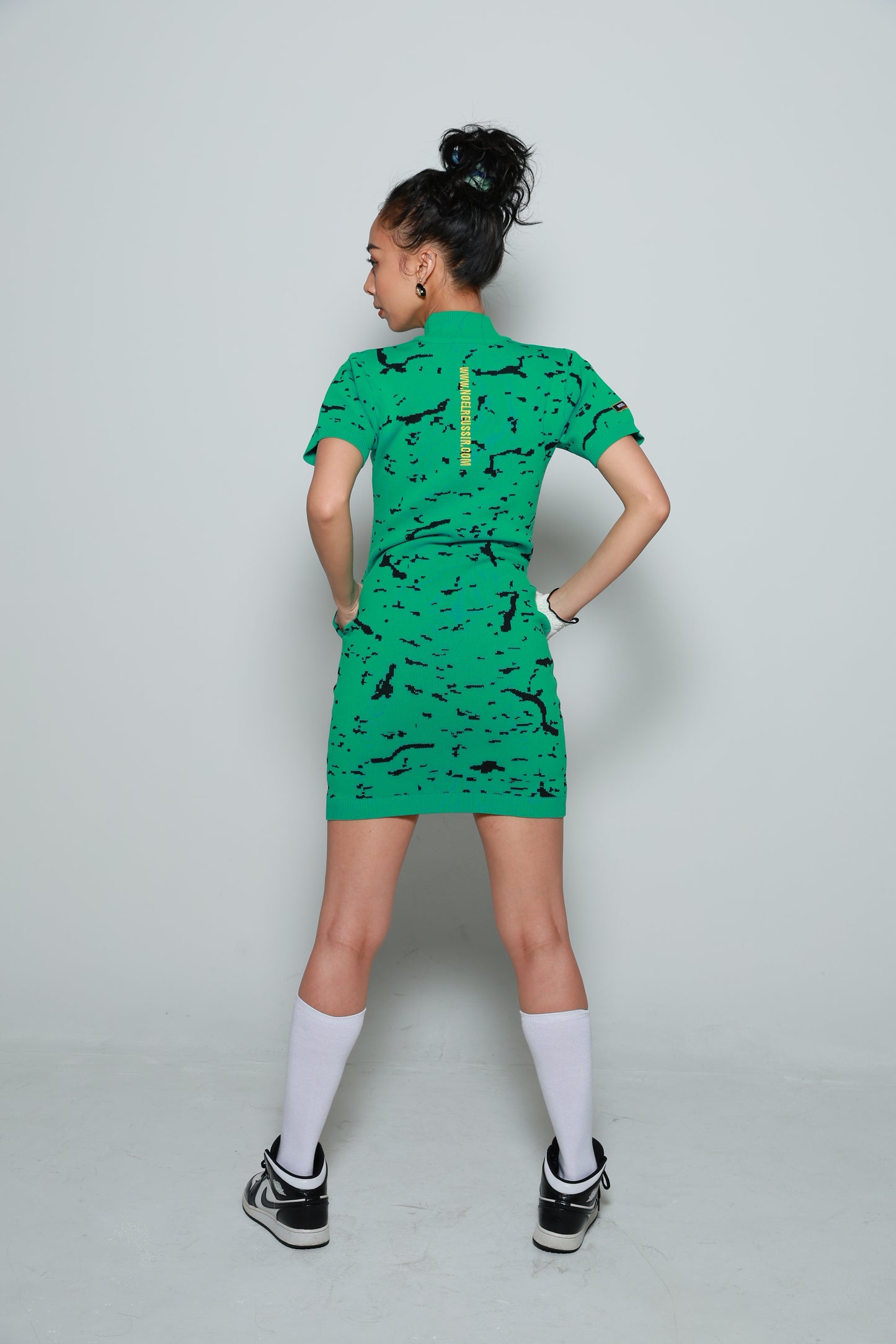 【SALE対象】Puzzle Play Knit Dress（GREEN）